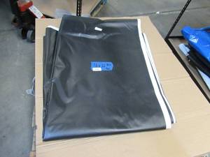 NEW Vinyl Tarp - 16 x 22  Black  White Vinyl tarp - 8 oz. Lightweight Duty