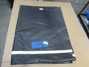 NEW Vinyl Tarp Remnant - 10 x 16  Black  White Vinyl tarp - 13 oz. Midweight Duty