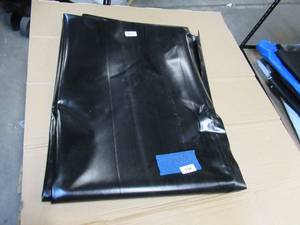 NEW Vinyl Tarp Remnant - 7 x 10  Black  Black Vinyl tarp - 20 oz. Heavyweight Duty