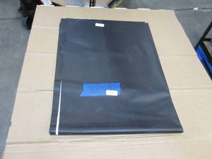 NEW Vinyl Tarp Remnant - 7 x 10  Black  White Vinyl tarp - 13 oz. Midweight Duty