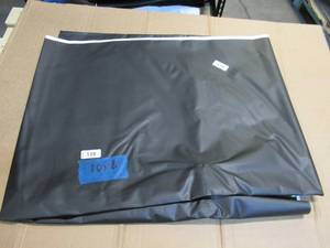 NEW Vinyl Tarp Remnant - 8 x 10  Black  White Vinyl tarp - 13 oz. Midweight Duty