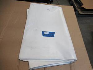 NEW Vinyl Tarp Remnant - 10 x 13  White  White Vinyl tarp - 20 oz. Heavyweight Duty