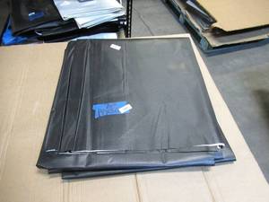 NEW Vinyl Tarp - 14 x 36  Black  White Vinyl tarp - 7 oz. Lightweight Duty