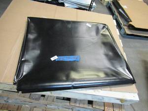 NEW Vinyl Tarp Remnant - 10 x 18  Black  Black Vinyl tarp - 20 oz. Heavyweight Duty