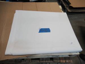 NEW Vinyl Tarp Remnant - 10 x 34  White  White Vinyl tarp - 13 oz. Midweight Duty