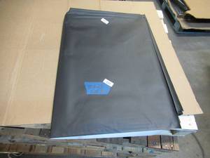 NEW Vinyl Tarp Remnant - 10 x 28  Black  White Vinyl tarp - 13 oz. Midweight Duty