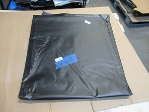 NEW Vinyl Tarp - 14 x 16  Black  White Vinyl tarp - 8 oz. Lightweight Duty
