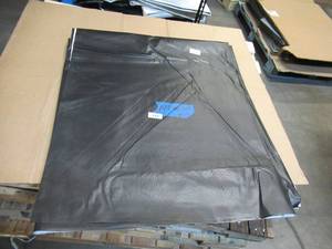 NEW Vinyl Tarp - 14 x 44  Black  White Vinyl tarp - 9 oz. Lightweight Duty