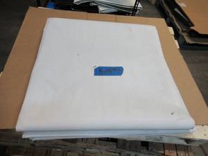 NEW Vinyl Tarp Remnant - 10 x 44  White  White MESH Vinyl tarp - 13 oz. Midweight Duty