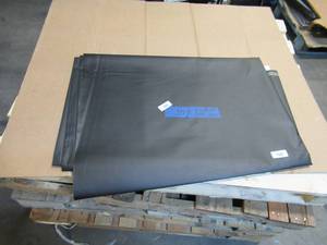 NEW Vinyl Tarp Remnant - 10 x 12  Black  White Vinyl tarp - 13 oz. Midweight Duty
