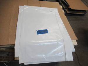 NEW Vinyl Tarp Remnant - 16 x 23  White  White Vinyl tarp - 13 oz. Midweight Duty