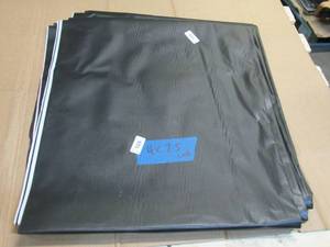 NEW Vinyl Tarp Remnant - 4 x 75  Black  White Vinyl tarp - 9 oz. Lightweight Duty