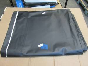 NEW Vinyl Tarp - 10 x 33  Black  White Vinyl tarp - 13 oz. Midweight Duty