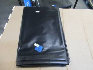 NEW Vinyl Tarp - 10 x 25  Black  Black Vinyl tarp - 13 oz. Midweight Duty