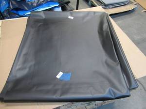 NEW Vinyl Tarp - 10 x 47  Black  White Vinyl tarp - 13 oz. Midweight Duty