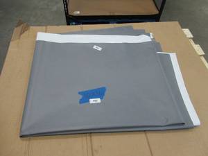 NEW Vinyl Tarp - 10 x 16  Gray  White Vinyl tarp - 9 oz. Lightweight Duty