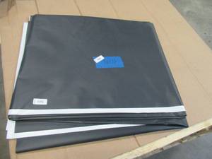 NEW Vinyl Tarp - 10 x 16  Black  White Vinyl tarp - 9 oz. Lightweight Duty