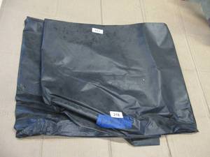 NEW Vinyl Tarp Remnant - 7 x 12  Black  White Vinyl tarp - 9 oz. Lightweight Duty