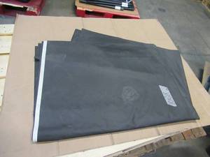 NEW Vinyl Tarp - 10 x 28  Black  White Vinyl tarp - 13 oz. Midweight Duty