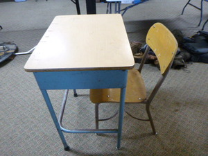 Vintage School Desk with Chair