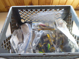 Milk Crate with Lindy Tackle