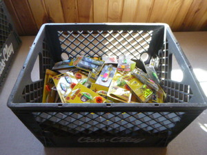 Milk Crate with Tackle