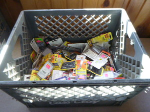 Milk Crate with Tackle