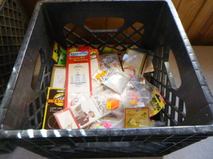 Milk Crate with Tackle