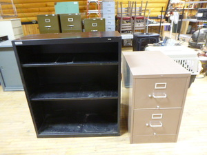 Book Shelf and 2-Drawer File Cabinet