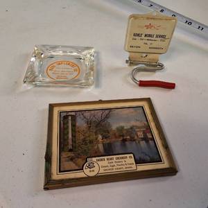 Antique Temp Gauges - Sacred Heart Creamery - Cash Dealer in Cream Eggs and Feed Plus Kohls Mobile Service - Working