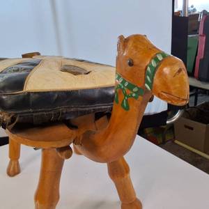 Uniquely crafted Foot Stool - Featuring a Camel