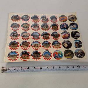 Incredible Vintage Motorcycle  70 total  Harley Davidson Motorcycles Tank Art Pogs