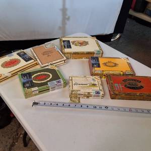 Over half dozen Cigar boxes (Vintage)