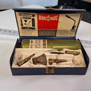 7 Piece Vintage Benz-O-Matic Torch kit in original Box