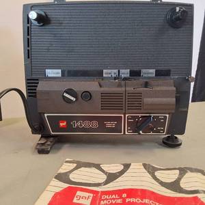 GAF 1488 Movie Projector Dual 8mm super 8mm