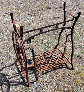 Vintage Sewing machine treadle � Made by Bridgeport, Wheeler and Wilson