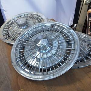 Lot of Spoked Chevrolet Motor Division Vintage Hub Caps