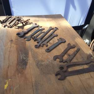 Large Lot of (15) total Vintage wrenches and multi wrenches