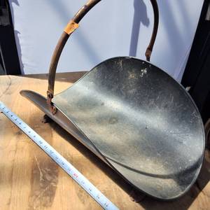 Vintage wood carrier for fireplace