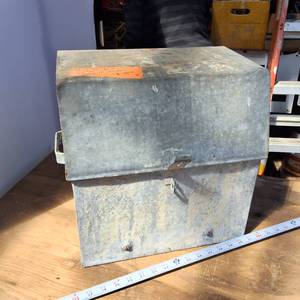 Heavy Duty Vintage Painters Box, 14 inches wide by 15 inches tall 11 inches deep