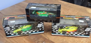 Lot of (3) Menards Collector cars NIB
