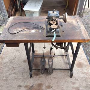 Lawrence M. Stein, Vintage Table Out of Chicago Pre Electric Treadle Machine