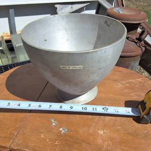 Vintage Cast Aluminum tall sided bowl