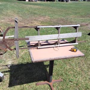 Vintage Metal Runner Snow Sled 56 inches Long, 14 inches wide