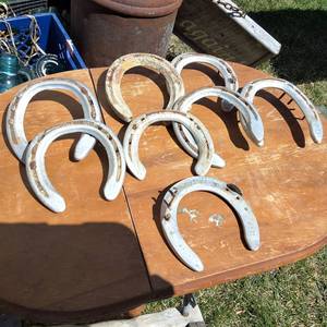 St. Croix Forge 4.5 inch wide aluminum horse shoes