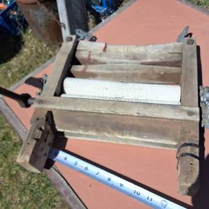 Vintage wooden wringer