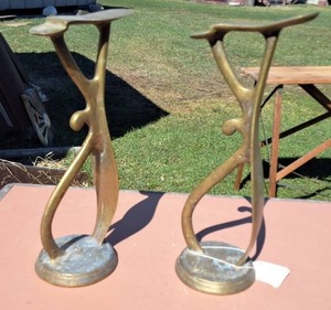 Solid Brass Cobblers forms lot of (2)