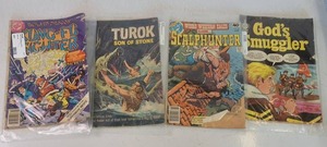 Lot of (4) Vintage Comic Magazines in Plastic Sleeves