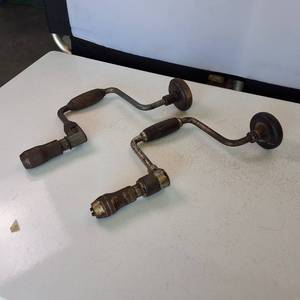 Lot of (2) Large Vintage Cordless Hand Drills