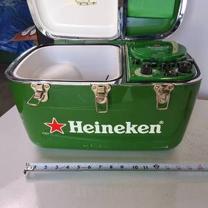 High Quality Heineken CD player and Cooler, 16 inches wide